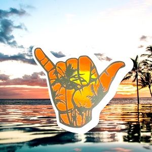 SHAKA Hawaii Aloha State Ohana Shaka Travel 808 Samoan Love Single Sticker